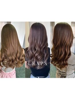 【なんば駅地下直結】ふんわりカールもニュアンスウェーブも自由自在なLEAPSのパーマ★理想をカタチに♪