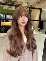 ヴィオラカラー(VIOLLA COLOR) 顔まわりレイヤー×韓国ヘア