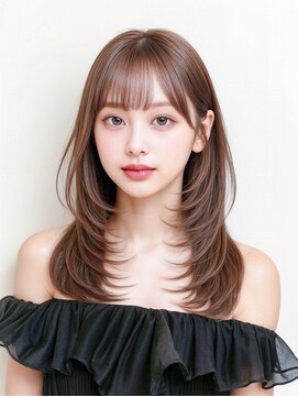 コア 梅田(Core) 黒髪 クラゲヘア オリーブグレー 小顔 ココアベージュ