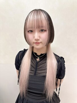 エン 栄店(enne) ココアベージュ/クラゲヘアー/ボブレイヤー/小顔/オリーブグレー