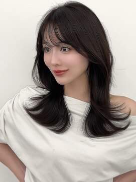 アマトウキョウスマートサロン(AMA TOKYO×Smart Salon) くびれミディアムレイヤー/顔まわりカット/美髪レイヤーカット