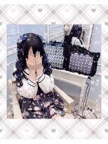 新宿コットン(cotton hair)&nbsp;ハーフツイン編みたらし&前髪エクステ