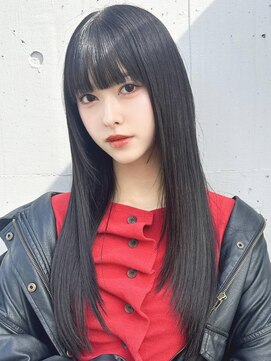アグ ヘアー サニー 名取美田園店(Agu hair sunny) 《Agu hair》ダークオニキスロング×numberA.アクアバームセラム