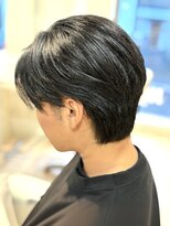 ジル ヘアアンドメイク 恵比寿(JILLE hair&make)&nbsp;メンズショートセンターパートメンズウルフコンマヘア30代40代