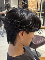 ボンドストーリールミエール(Bond Story lumiere)&nbsp;ニュアンスパーマカルマパーマ毛流れパーマ毛流れセンターパート