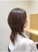 【多毛解消】【40代髪型】ハイレイヤーウルフ×グレージュ