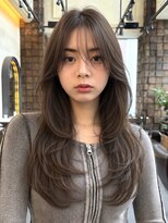 ミンクス 銀座店(MINX)&nbsp;韓国風シースルーバング×顔周りロングレイヤー
