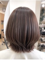 カットハウス はさみの部屋&nbsp;ラベンダーグレージュ×大人くびれレイヤーボブ