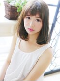 【ヘアジュレドゥ 花井】 甘めバングでモテふわミディ☆