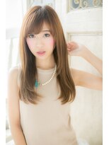 モッズ ヘア 福岡百道浜店(mod's hair) 【巻かない】風になびきそうなナチュラルストレート！！！