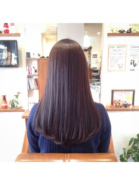 心(cocoro) バイオレットブラウン質感ヘア