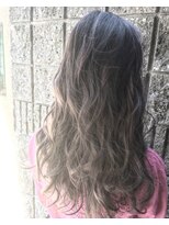 フラッグ(flag)&nbsp;バレイヤージュ　シルバーラベンダー☆