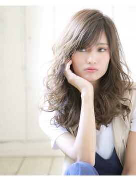 ロンド シャルム 吉祥寺(Lond charme) ネイビーグレージュふんわりロング