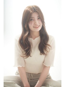 ソワン ドゥ ブレス 立花店(soin de brace) 韓国風ゆるふわカール/ミディアムレイヤーカット/似合わせカット