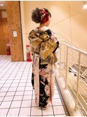振袖着付け+飾り帯