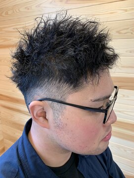 ヘアーメンテナンス ラーフ(LAUGH) スパイキーパーマ