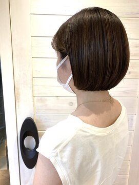 オーシャン(Ocean) ［OCEAN Hair&Life水田成美］パツっとミニボブ/シースルーバンク