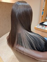 ヘアサロンアンドヘアメイクディー(hair salon hair make D)&nbsp;仙台D　ロングダブルカラーリングインナーカラーグレージュstyle