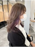インナーカラー×ラベンダー×髪質改善