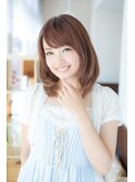 大人可愛い/ショコラアッシュ/ヘルシースタイル/ふんわりカール