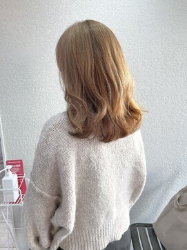 アジールヘア 所沢プロペ通り店(agir hair) ミルクティーベージュロング所沢ひばりヶ丘