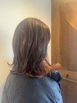 カプチーノアミコ(Cappuccino amico) インナーカラー×オレンジ