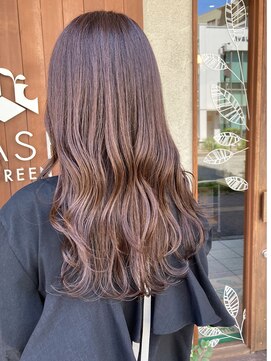 ケースプラスグリーン(CASE+GREEN) ◎シアーベージュ×ロング