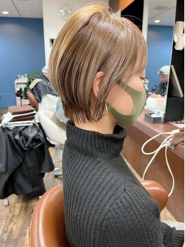 スリー(Th:ree) 大人可愛い20代30代40代丸みとくびれショートボブ◎