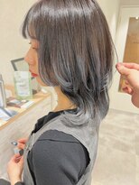 ラノバイヘアー(Lano by HAIR) ウルフ×グラデーションカラー×透明感グレージュアッシュ暗髪