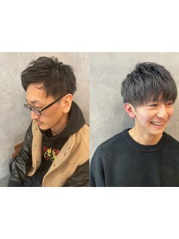 通いやすい雰囲気がメンズからも人気☆カジュアルからフォーマルまで、毎日セットしやすいスタイルを提案☆