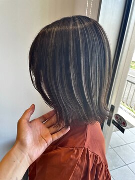 ヘアーラニッシュ 柏の葉キャンパス店(hair Lanish) コントラストハイライト/20代30代40代/オリーブグレージュ