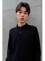 アニー(ANY)&nbsp;センターパート、メンズヘア、マッシュ、ニュアンスパーマ