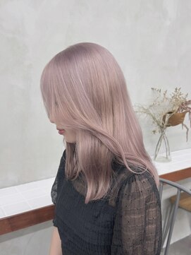 ニコ トウキョウ 渋谷(nico TOKYO) ミルクティーピンク/髪質改善/ダブルカラー/ケアブリーチ/20代