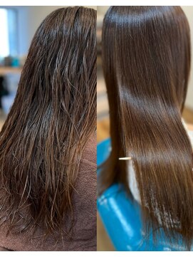 アメイズトーキョー 札幌大通(Amaz! tokyo) 小顔ネビージュワンレン/縮毛矯正/髪質改善/ツヤ髪/くせ毛