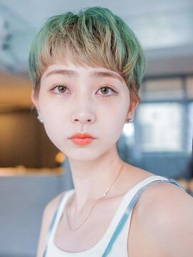 アルバム 銀座(ALBUM GINZA) 小顔透明感カラーくすみベージュオリーブカラー_9282