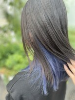 美容室 アルテモーダ ネイビーブルー インナーカラー