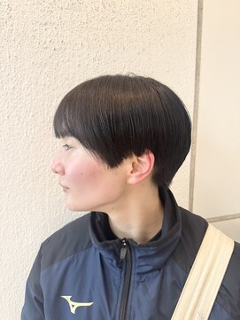 ミクマル(micmal) 20代30代40代小顔ハンサムショートアッシュブルーブラック