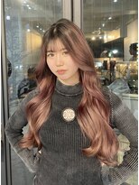 ブレンド 渋谷(BLend)&nbsp;マチルダボブ前髪ハイライトグレージュ