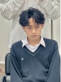 フェザーショート大宮フェザーパーマ韓国シャドウパーマメッシュ