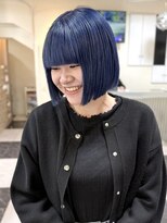 テテ(TETE) ボブ/前下がりボブ/ブルーカラー
