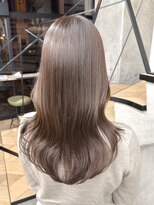 ミリ(mm)&nbsp;レイヤーカット アンバーベージュ カラー 韓国 髪質改善 仙台