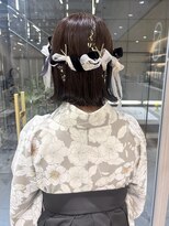 ゼスト フィーノ(ZEST fino)&nbsp;[あやか]ボブアレンジ×リボン