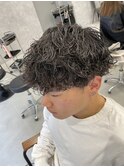波巻きパーマ