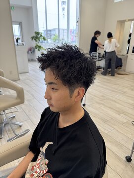 タブー 岐阜店(TABOO) ピンパーマ刈り上げスパイキーショート