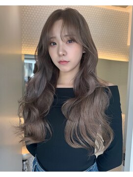 サンクマーケット 渋谷(cinq MARKET) 渋谷ミルクティーベージュハイトーンカラーヘーゼルベージュ30代