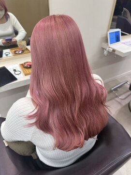 マーノプラス(mano+) ブリーチありピンク/藤沢/藤沢美容室/髪質改善/ブリーチ