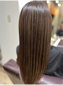 髪質改善カラー×ハニーベージュ