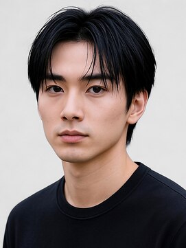 ポルト(porto produced by teatro hair salon) センターパート マッシュショート ダウンパーマ コンマバング