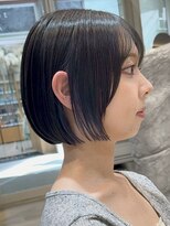 ソワネ 表参道(soigne) 青山白髪ぼかしハイライトアッシュグレー丸みショートボブ40代