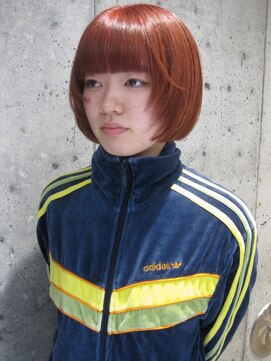 顔まわりレイヤー×コーラルオレンジ 【@mppp_32485】